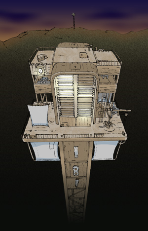 Carl Mitchell's First Clacks Tower - Click to enlarge