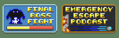 Final Boss Fight and Emergency Escape Podcast logos