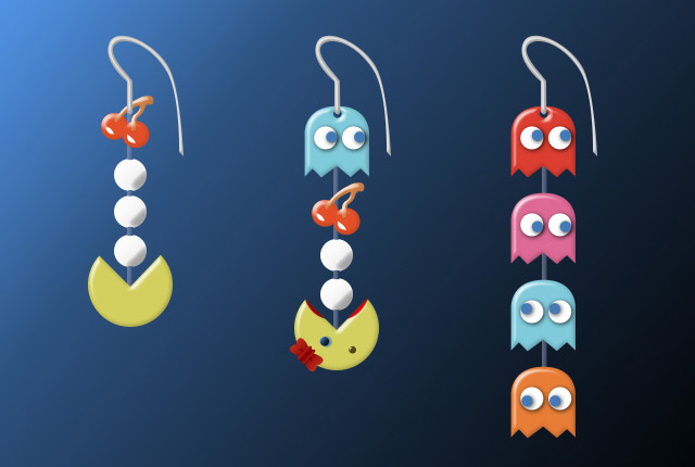 PacMan earings