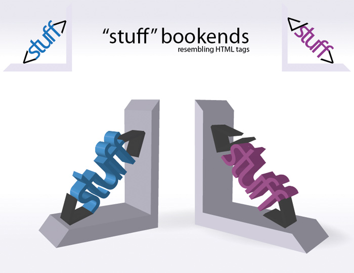 Stuff bookends